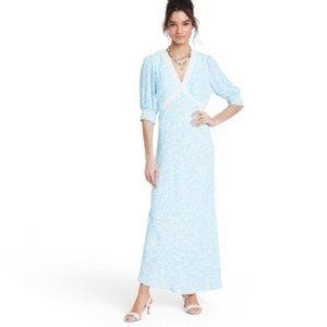 RIXO for Target Floral Puff Sleeve Lace Midi Dress